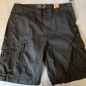 NWT Mens Old Navy Dark Gray Cargo Shorts - Size 34
